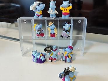 Kinder Surprise vintage oyuncaq kolleksiya fiqurları – happy hippo
