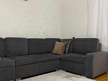 Divanlar: Künc divan, İşlənmiş, Bazalı, Parça, Çatdırılma yoxdur — 3