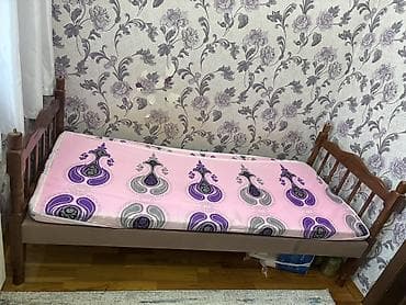 Çarpayılar: İşlənmiş, Təknəfərlik çarpayı, Bazasız, Matras ilə, Siyirməsiz, Azərbaycan — 3