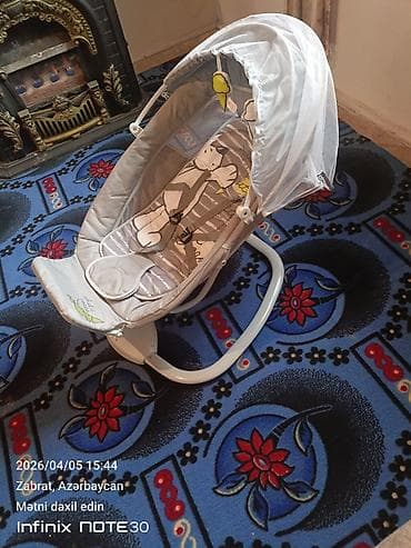 качалка кресло: Для девочки и мальчика, Колыбель, С механизмом качания — 3