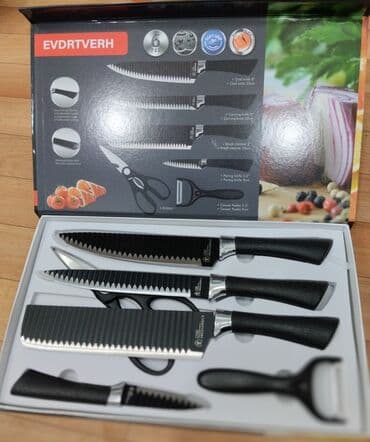 doğrayıcı: 🔹YENI 🔹MƏTBƏX ÜÇÜN BIÇAQ DESTI ⬇️Içərisində ▪️3 eded müxtəlif ölçülü — 2