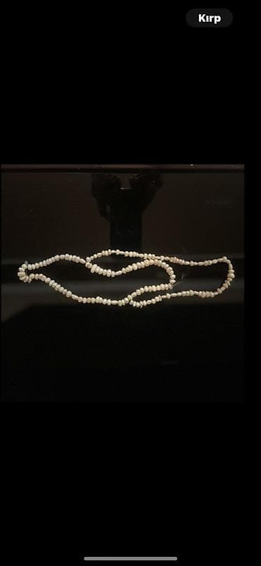 Təbii inci görünüşlü boyunbağı - Material: xırda, qeyri-bərabər