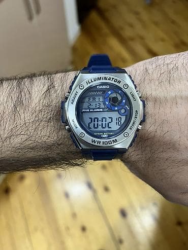 nomreli saatlar: Qol saatı, Casio, rəng - Mavi — 1