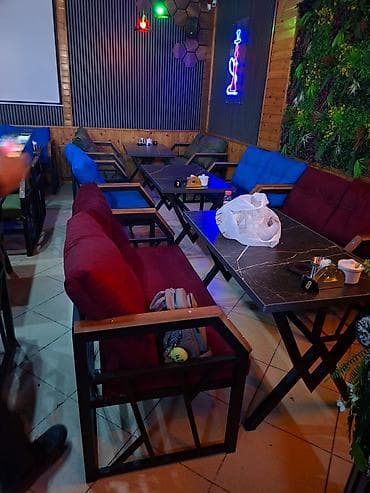 restoran masaları: Skameykalar ilə, Düz masa, 2 nəfər, Zəmanətsiz, Kredit yoxdur — 1