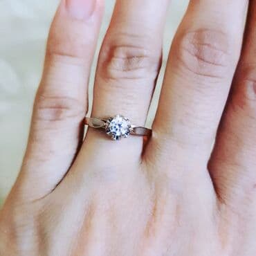 tək qaş: Nişan, Üzük, Çəhrayı qızıl, 583 Əyar — 5