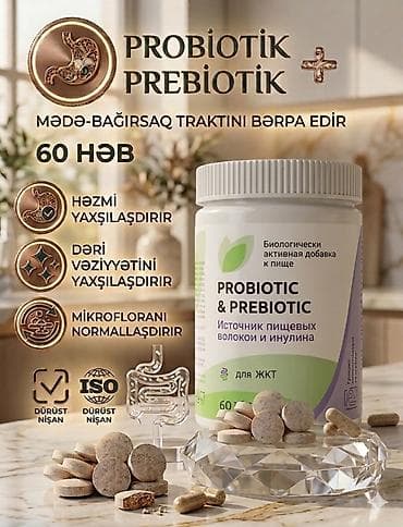 Probiotik + Prebiotik Kompleksi – Həzm Sistemi və İmmunitetin Bərpası!