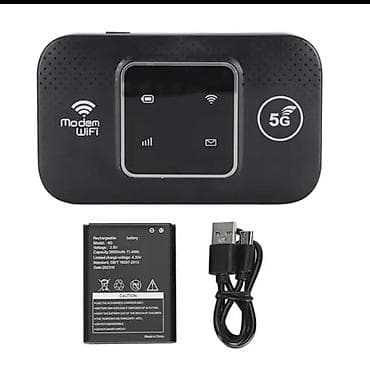 Modemlər və şəbəkə avadanlıqları: 5G/4G LTE Mobil Wi‑Fi MiFi Router - Sürət: 300 Mbps‑ə qədər (qutuda — 2