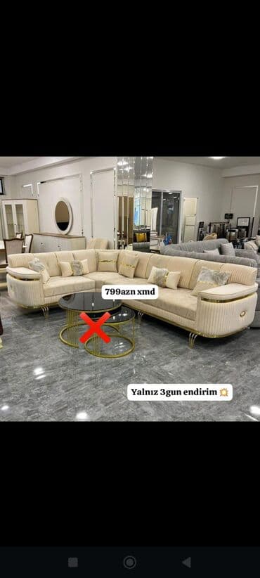 yığılıb açılan stol: Künc divan, Parça — 1