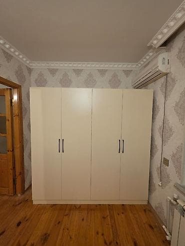 4 qapılı, Bej, Digər material, Açılan, Düz dolab