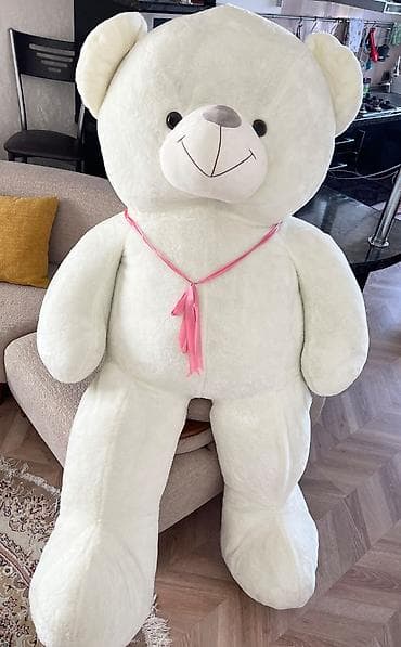 teddy mişka: 🧸 Nəhəng Ağ Teddy Ayı Satılır 🧸 650 manata alınıb, təcili satıldığı — 1