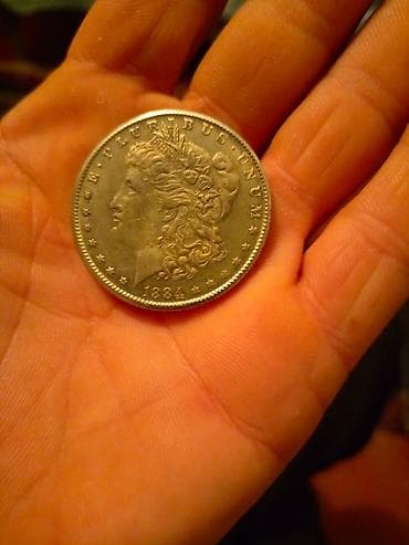 ps3 oyun cdleri: ABŞ Morgan Gümüş Dolları – 1884 - Növ: Morgan Silver Dollar (ABŞ 1 — 4