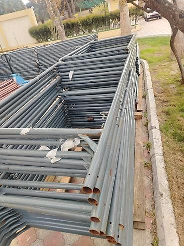 dəmir lesa: Fasad üçün metal skafold (lesa) komplekti - Modul tipli metal — 9