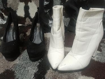 Çəkmələr: Qadın uzun çəkmələr – müxtəlif modellər - Rəng: qara və bej/naxışlı — 6