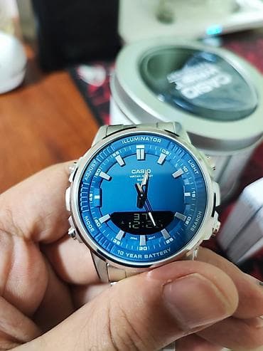 Casio AMW-880D-2A1 - Parlaq mavi siferblat, “Illuminator”