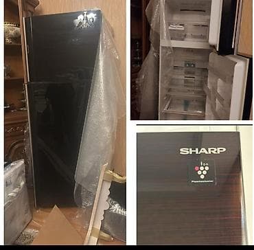 2 двери Sharp Холодильник Продажа, цвет - Черный — 1