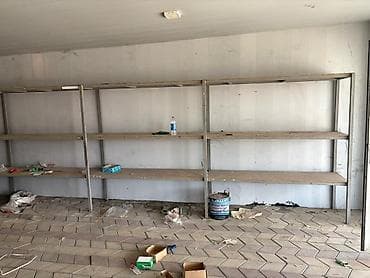 Məhsul: Metal anbar rəfləri (sənaye tipli) Hamisi birlikde 16m edir — 2