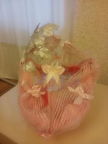 nişan üçün saç düzümləri: Toy və məclislər üçün dekorativ dəst - Bəzək səbətləri: Qızılı — 5