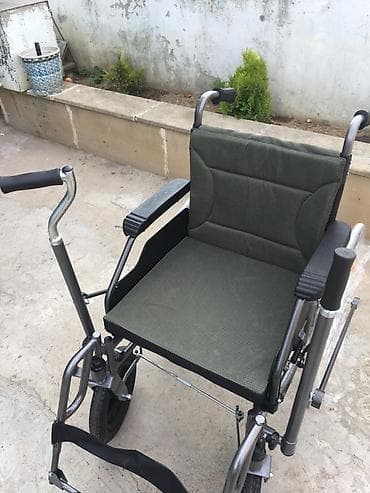 Təkərli əlil arabası - Yüngül metal karkas, möhkəm konstruksiya -