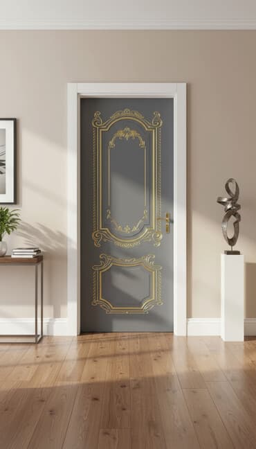 Yeni Otaq qapısı 90x205 sm Zamok və çərçivə ilə, Zəmanətli, Ödənişli quraşdırma, Pulsuz çatdırılma, Ödənişli çatdırılma, Rayonlara çatdırılma