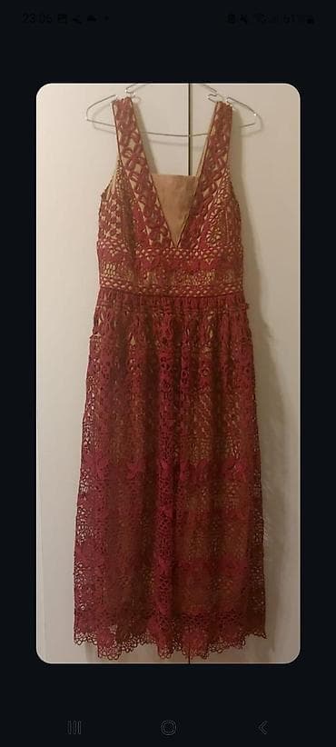 İki ədəd zərif qadın geyimi seti 1) Qırmızı krujeva don - Dərin — 1