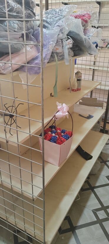 hazır vitrin: Mağaza avadanlıqları dəsti - Şaquli metal tor panellər: 2 ədəd — 13