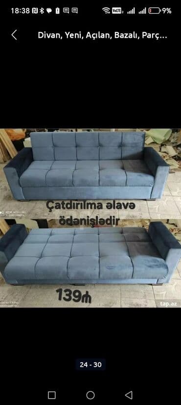 qupka: Divan, Yeni, Açılmayan, Bazasız, Nabuk, Ödənişli çatdırılma — 20