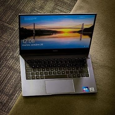 usb aux: Honor noutbuk – yüngül və zərif metal gövdə, nazik çərçivəli ekran və — 2