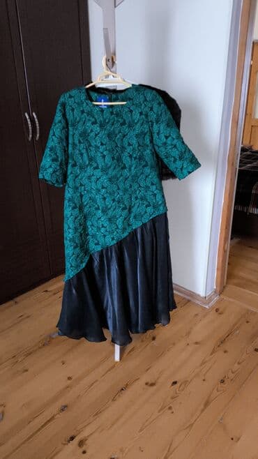 klassik qadın geyimləri: Qadın geyim dəsti - Yaşıl teksturalı, floral naxışlı VARGA brendli — 8