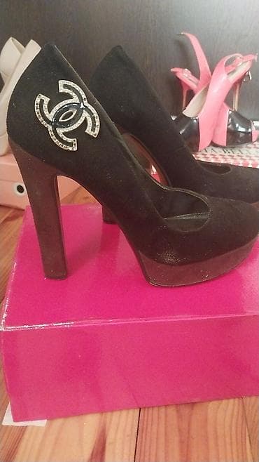 black squad jakna: Qadın yüksək daban ayaqqabısı - Rəng: qara - Model: platformalı — 1