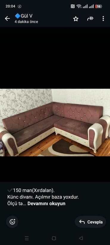 iki nəfərlik divan: Künc divan — 1