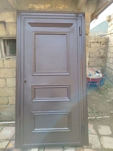 Dekorativ divar panelləri: Metall giriş qapısı - Material: qalın metal lövhə, möhkəm karkas - — 4