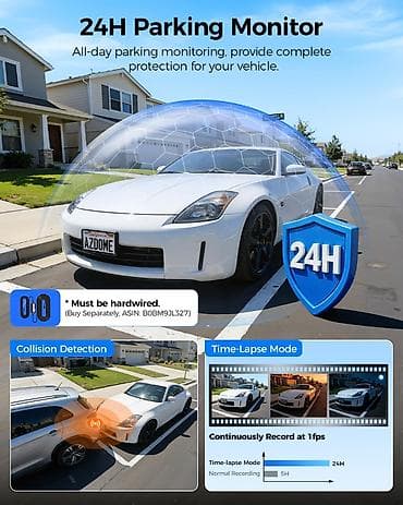 video reqstrator: Videoqeydiyyatçı Azdome M350 AZDOME M350 – 4 Kanallı 360° Avtomobil — 9