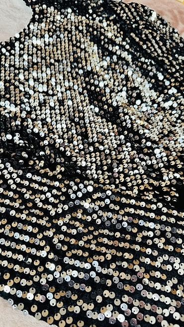 kombinezonlar: Tel: 099-597-75-75 1 defe geyilib 42 razmer Qara rəngli zərli ziyafət — 4