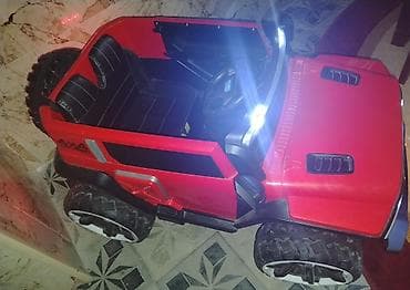 deri plas: Uşaq üçün elektrikli off-road maşın - Rəng: qırmızı, “4x4 Off Road” — 2