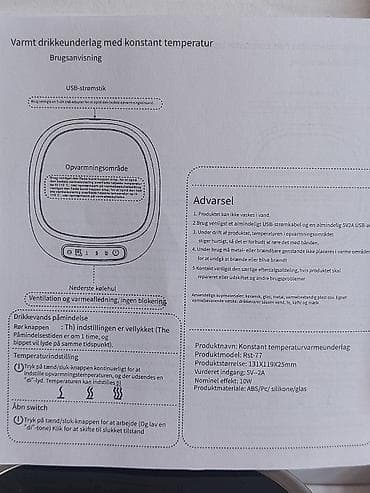icki: Məhsul: USB-lə işləyən “Constant Temperature Heating Coaster” – fincan — 3