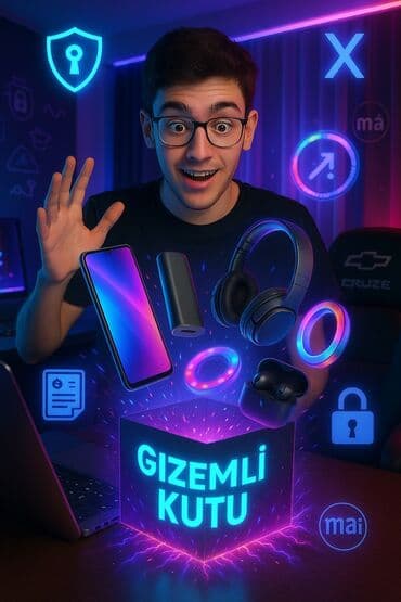 gizli nomre kodu: Gizəmli qutu 🧰 Qutudan çıxma ehtimalı olan məhsullar: ✅ Bluetooth — 3