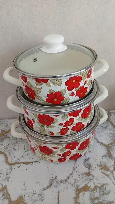 korkmaz qazan desti: Qazan, rəng - Ağ — 2