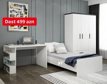 Кровати: *yataq desti* Yeni sifarişlə hazırlanır ✔️Rəng seçimi var ✔️Dolab — 1