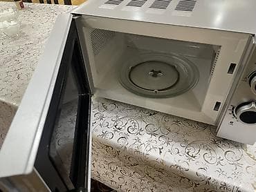 sokany buxarli utu: EuroLux mikrodalğalı soba - Rəng: gümüşü korpus, qara şüşə ön panel - — 4