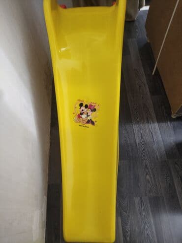 1 ay usaq sekilleri: Uşaq slayd dəsti - Rəng: sarı, qırmızı yan tutacaqlar - Material — 2