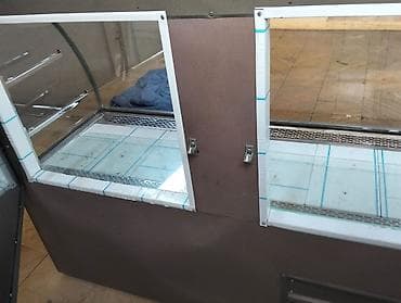 maşın soyuducu: Soyuduculu vitrin – şüşə ön panel və üst hissə, metal korpus — 3