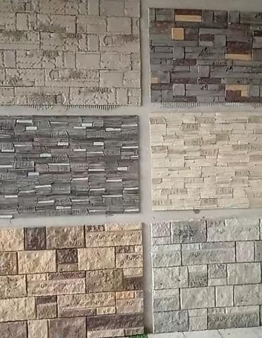 Dekorativ fasad və daxili divar daş panelləri - Material: Beton — 8