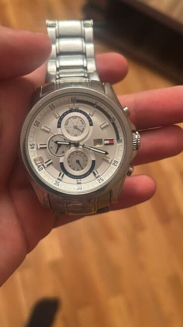 relax saat: İşlənmiş, Qol saatı, Tommy Hilfiger, rəng - Gümüşü — 1