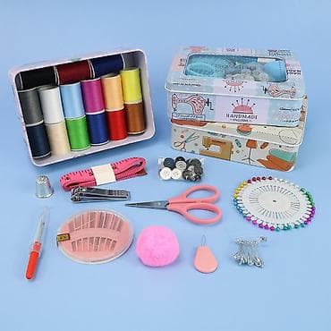 Mexaniki əl alətləri: Dikiş dəsti – metal qutuda kompakt universal set Məzmun: - Müxtəlif — 4