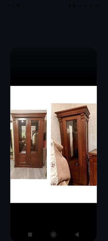 Şüşəli dolab vitrini