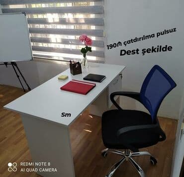 офисные кресла: *Ofis masası + kreslosu* Yenidir çatdırılma 1 gün ərzində *Ölçü 60 — 1