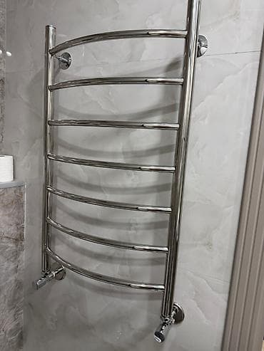 hamam ewyalari: Xrom örtüklü divar tipli dəsmal qızdırıcısı (su ilə işləyən) - — 1