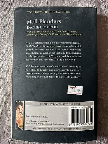 Kitablar və jurnallar: Məhsul: Kitab – Moll Flanders (Wordsworth Classics) Müəllif: Daniel — 2