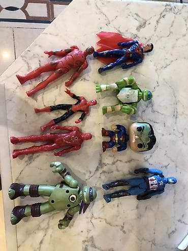 oyuncaq fiqur: Super Qəhrəman fiqurları dəsti - Müxtəlif ölçülərdə plastik fiqurlar — 3