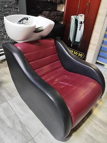 Salon üçün saç yuma kreslosu və lavabosu - Model: inteqrə edilmiş